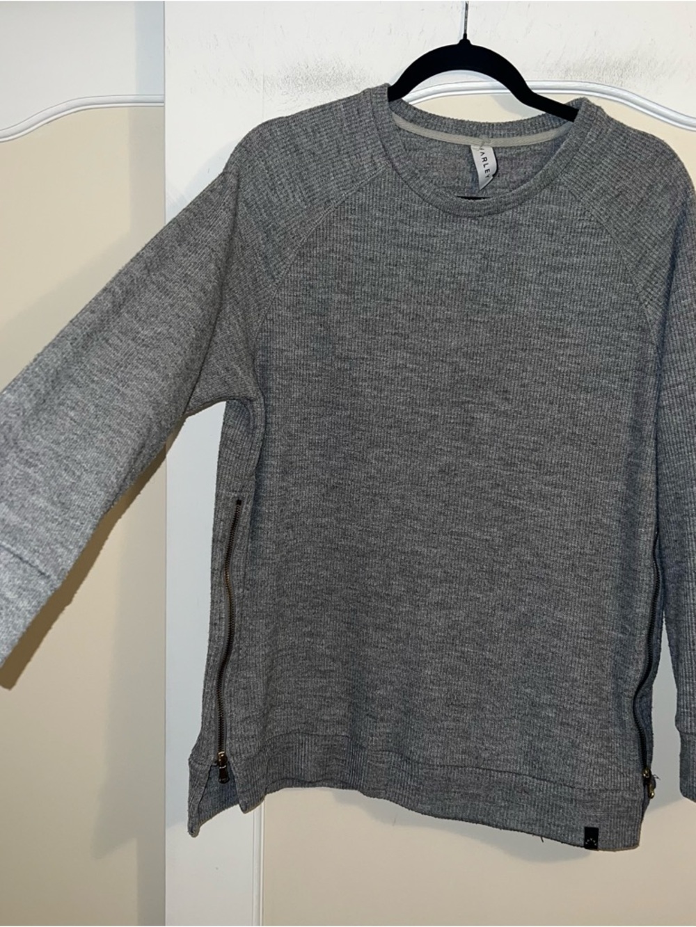 Varley Sierra Side Zip Sweater in Gray - Picture 2 of 14